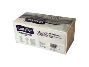 Serviet ClassEur Professional hvid 1/4 fold 33x33cm 1 lag,10 pk x 500 stk/krt