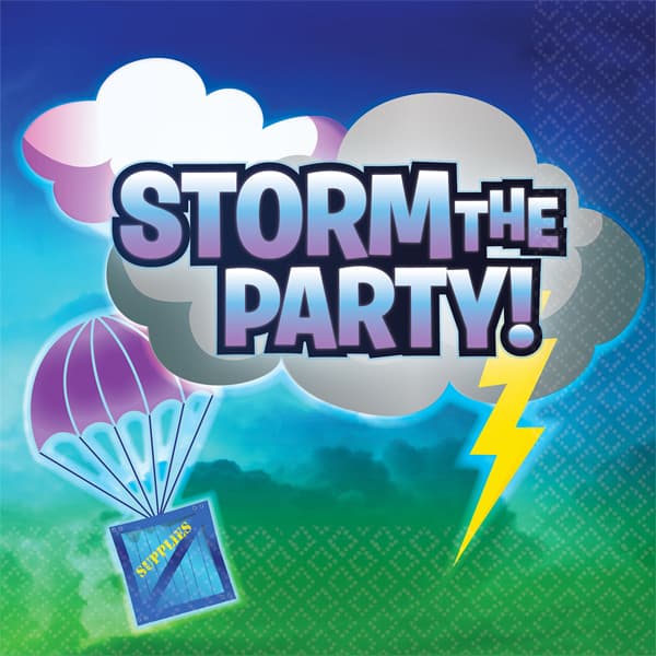 Battle Royal Storm The Party Napkins (Pack Of 16) Multicoloured One Size