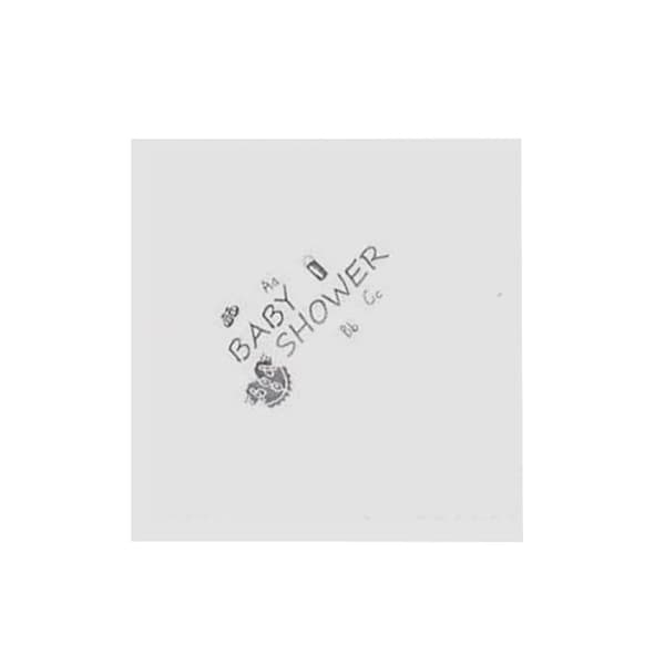 NPK Girls Baby Shower Design Foil Printed Napkins (Pack Of 15)