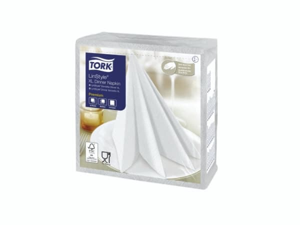 Servett Tork Linstyle 48x48 cm vit,12 pk x 25 pk/krt