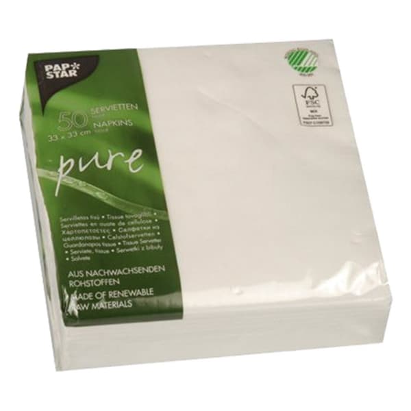 Servietter Pure Hvid