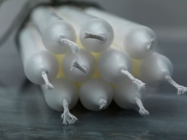 Duni 726, Cylinder, Hvit, 9 timer, 30 stykker