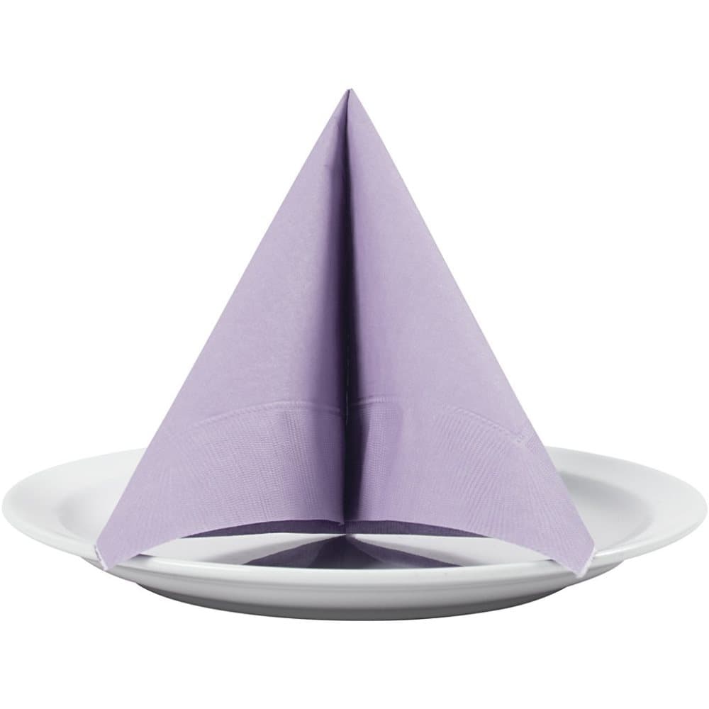 Servetter - stl. 33x33 cm - Ljuslila - 20 st