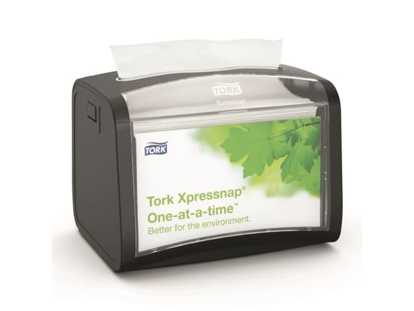 Dispenser Tork XPN Bordmodel Sort til Serviet N4,4 stk/krt