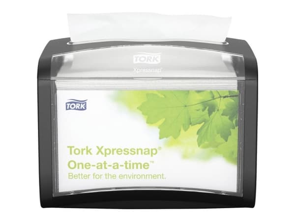 Dispenser Tork XPN Bordmodel Sort til Serviet N4,4 stk/krt