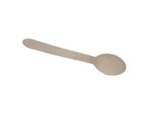 Træbestik ske Nature line 15,5cm 100stk/pak