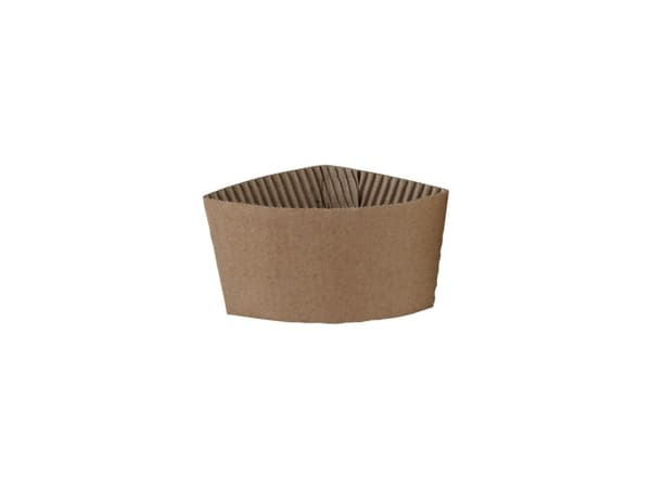 Sleeve t/kaffekop 8oz brun single wall pap 1000st/krt
