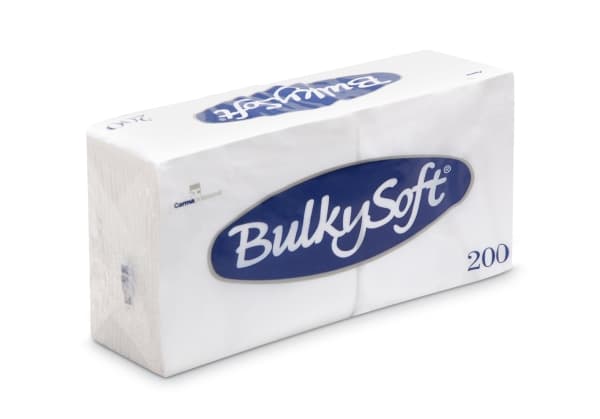 Serviet Bulky Soft 1-lags hvid 1/4 fold 33cm 200stk/pak