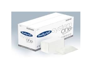 Serviet BulkySoft L210xB160mm 2-lag Interfold Til ONE System Dispenser Hvid,20 pk x 200 stk/krt