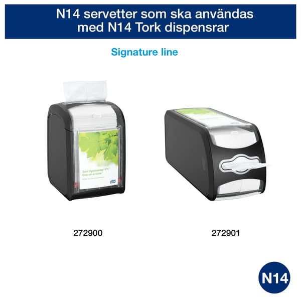 Servett TORK Xpressnap N14 natur 720/fp