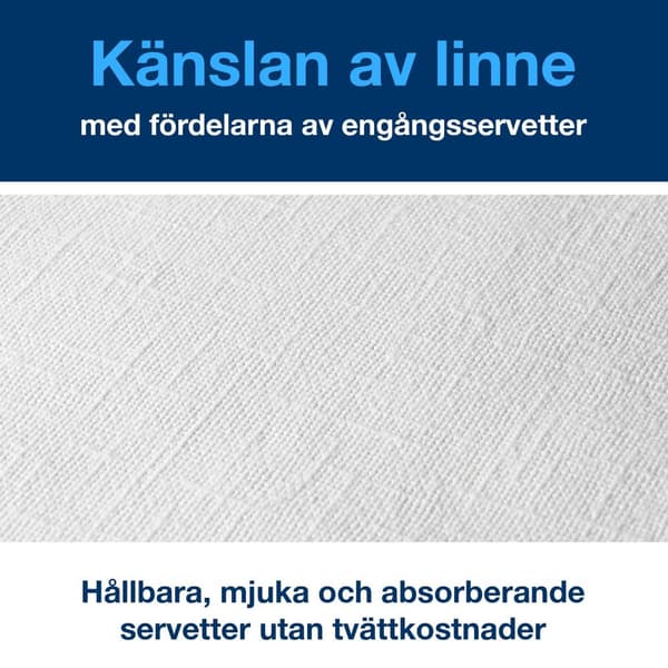Servett TORK LinStyle vit 39x39cm 50/fp