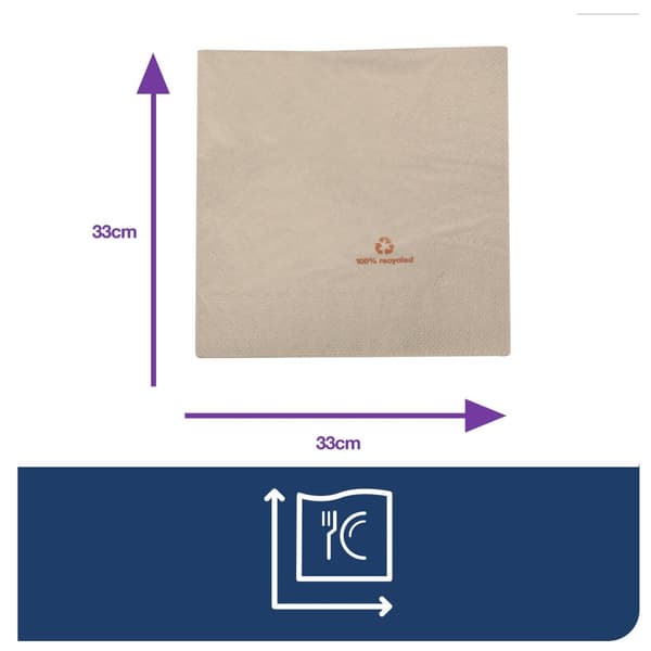 Servett TORK Adv 2-lag 33x32,5cm 200/fp