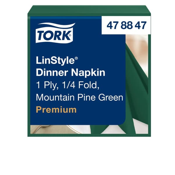 Servett TORK LinStyle grön 39x39  50/fp