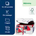 Miniatyrbild 9 av 10: Servett TORK LinStyle röd 39x39cm 50/fp