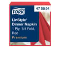 Miniatyrbild 1 av 10: Servett TORK LinStyle röd 39x39cm 50/fp