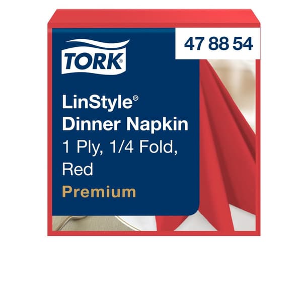 Servett TORK LinStyle röd 39x39cm 50/fp