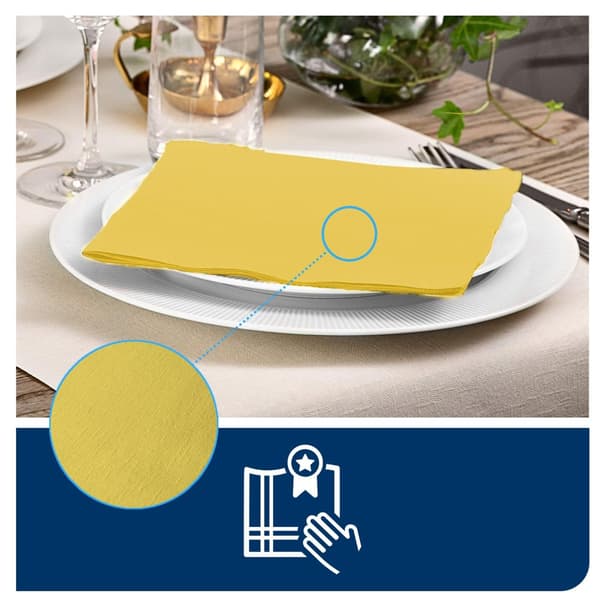 Servett TORK LinStyle gul 39x39cm 50/fp