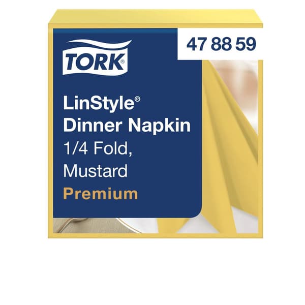 Servett TORK LinStyle gul 39x39cm 50/fp