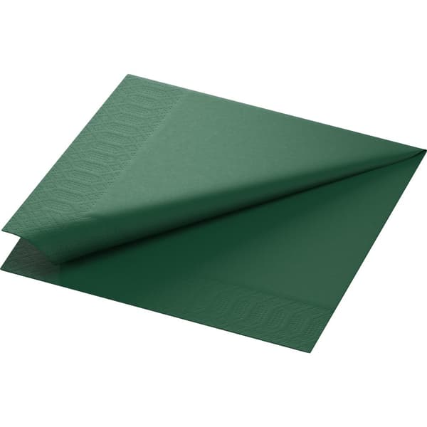 Servett 3-lags 40x40cm mörkgrön 125/fp 8st