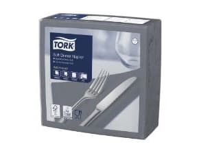 Serviet Tork 40x40 cm 3-lag Antracitgrå,100 stk/pk