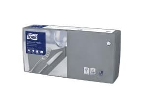Serviet Tork 33x33 cm 3-lag Grå,10 pk x 150 stk/krt