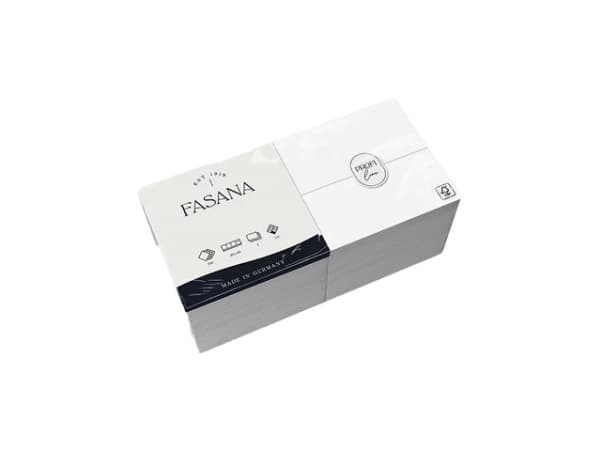 Fasana lautasliina 40x40 cm 3-kertainen 1/8 kertainen Valkoinen,4 kpl x 250 kpl/krt
