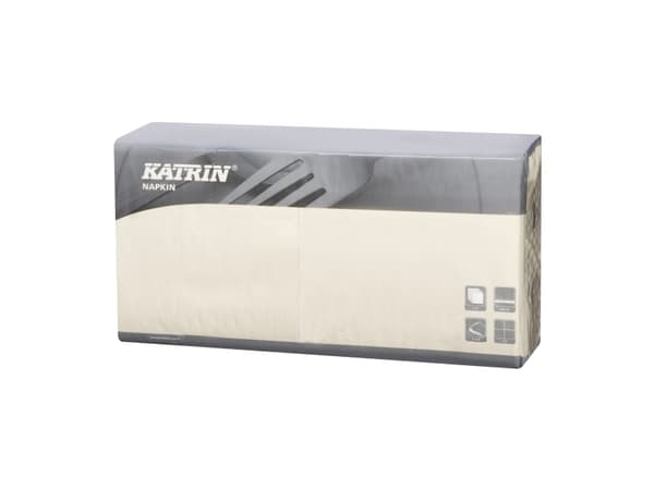 Serviet Fasana 40x40 cm 3-lag Elfenben,4 pk x 250 stk/krt