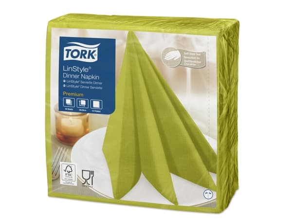 Servett Tork Linstyle 39x39 cm Pistachio,50 st/pk