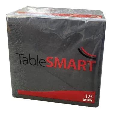 Serviet TableSMART 33x33 cm 3-lag sort - (8 pakker x 125 stk.)