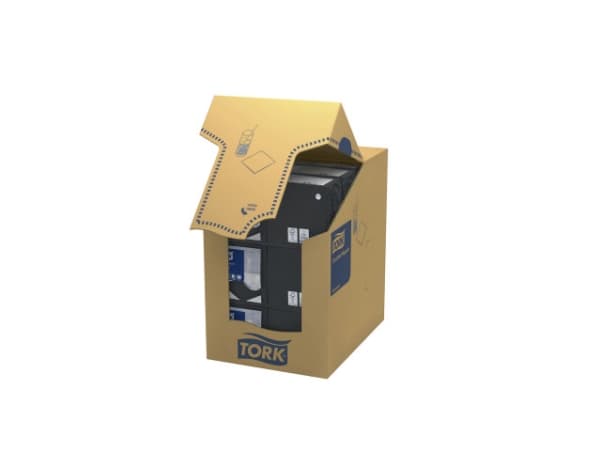 Serviet Tork Advanced 24x24 cm 2-lag Sort,12 pk x 200 stk/krt