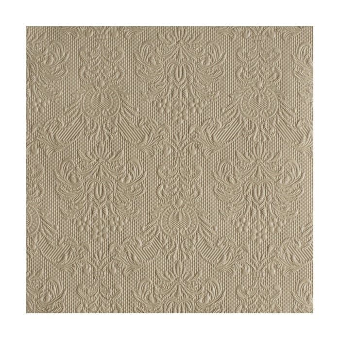 Servett elegant taupe, 15-pack