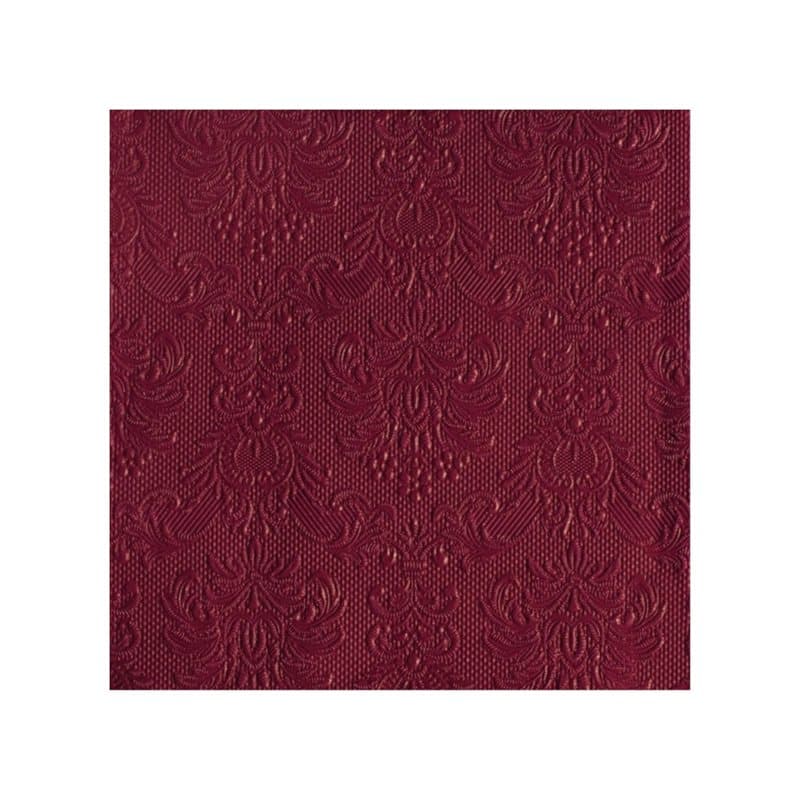 Elegant servett vinröd, 15-pack