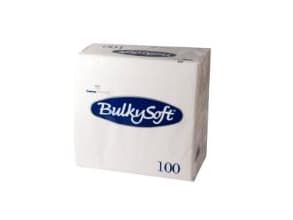 Servett BulkySoft 33x33cm 2-lagig vit,20 st x 100 st/krt