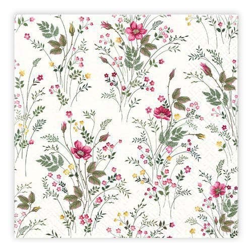Servietter Blomster Pink