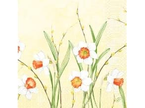 Duni Serviet Duni 40x40 cm 3-lag Daffodil Joy,250 stk/pk