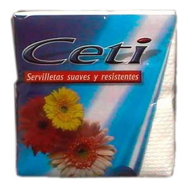 Papirserviet Ceti Hvid Blød (30 x 30 cm)