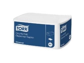 Serviet Tork N1 Novafold 33x30 cm nyfiber hvid,24 pk x 300 stk/krt