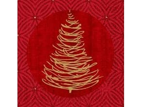 Serviet Duni 24x24 cm 3-lag Elegant Trees,50 stk/pk