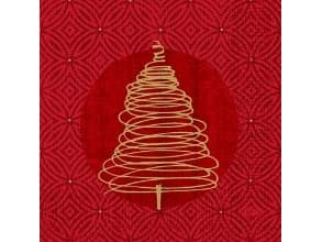 Serviet 33x33 cm 3-lag Elegant Trees,10 pk x 50 stk/krt