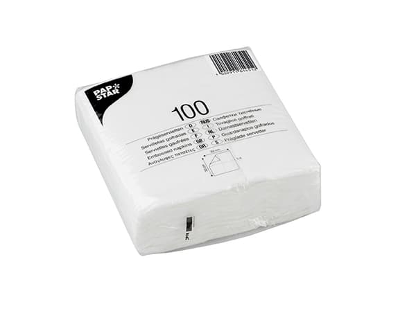 Papstar 81451, Valkoinen, Käsipaperi, 17 g/m², 330 mm, 33 cm, 1,9 g