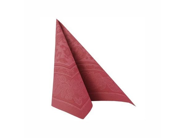 Papstar 11668, Bordeaux, Tørkepapir, Mønster, 54 g/m², 400 mm, 400 mm