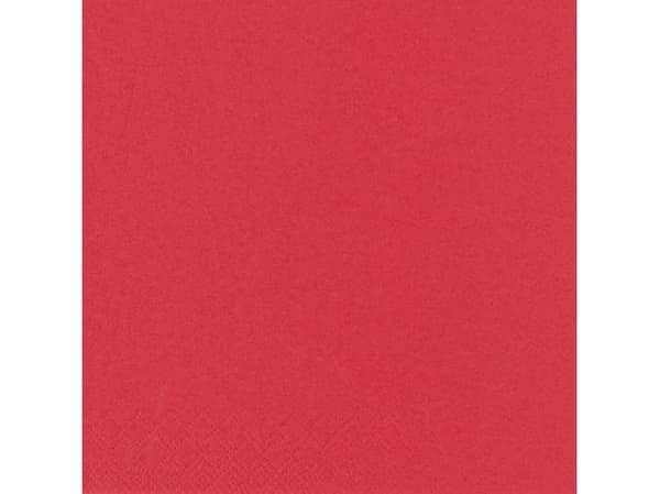 PAPSTAR - Servett - Storlek 33 x 33 cm - engångsvara - röd (paket om 250)