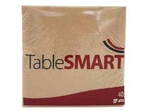 Serviet TableSMART airlaid 40x40cm Natur,40 stk/pk