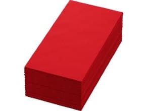 Serviet Duni L40xB40 cm 3-lag 1/8-fold rød,5 pk x 250 stk/krt