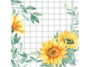 Serviet Dunisoft Airlaid 40x40 cm Sunflower Day,6 pk x 60 stk/krt