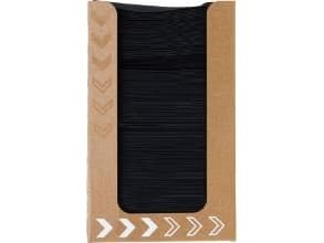 Serviet Bio Dunisoft L20xB20cm sort i pap-dispenser,12 pk x 100 stk/krt
