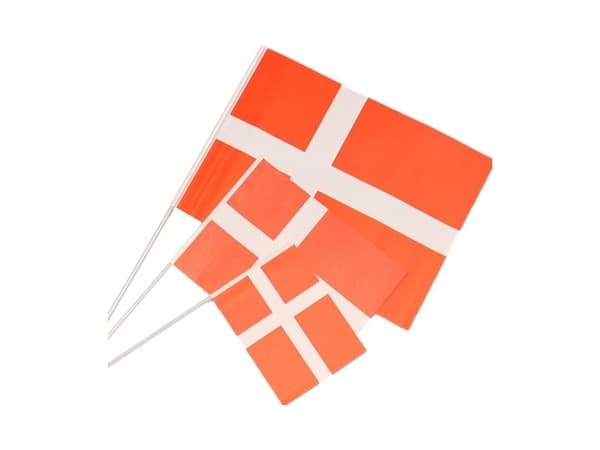 Flag papir på pind 14,5x19cm 10stk/pak