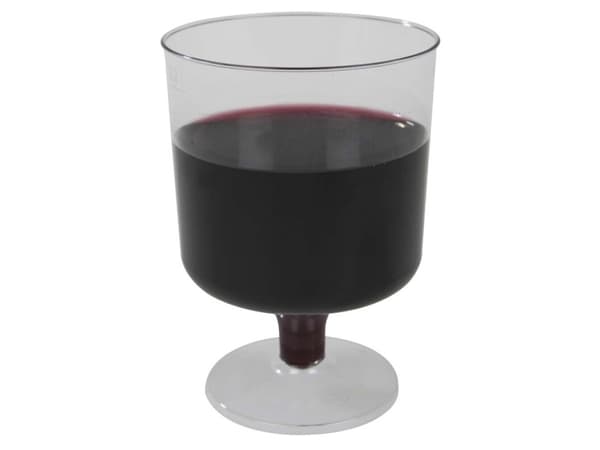 Rödvinsglas på fast botten PS 23cl, 20cl klar 10st/ps Transparent 1x1x1mm (10EA)