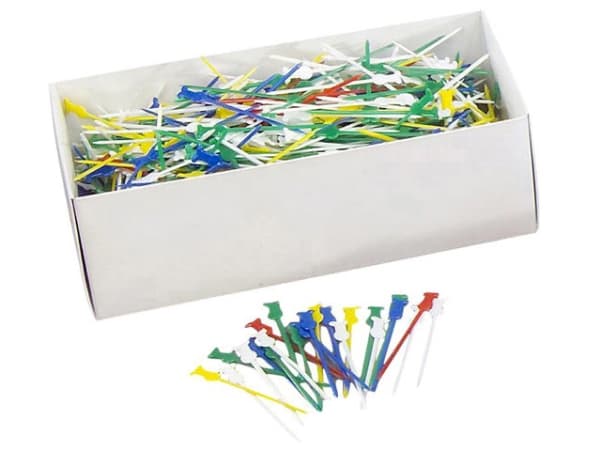 Syömäpuikot kokki muovi ass. värit 1000kpl/pakkaus Valikoitu 1x1x1mm (1000EA)