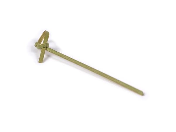 Spyd bambus "Loop" 120mm 250stk/pak 1x1x1mm (250EA)